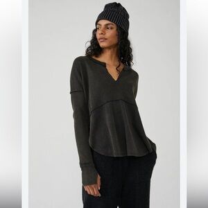 NWOT Free People We The Free Monterey Thermal (size S)